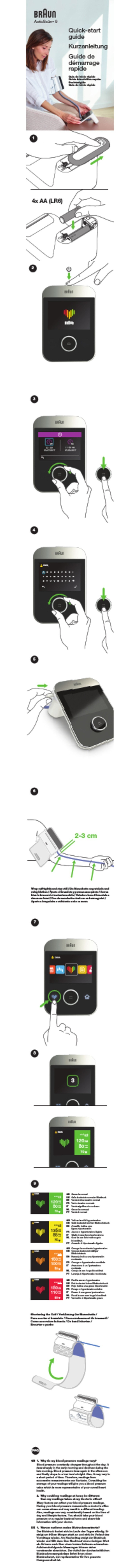 Braun ActivScan 9 quick start guide