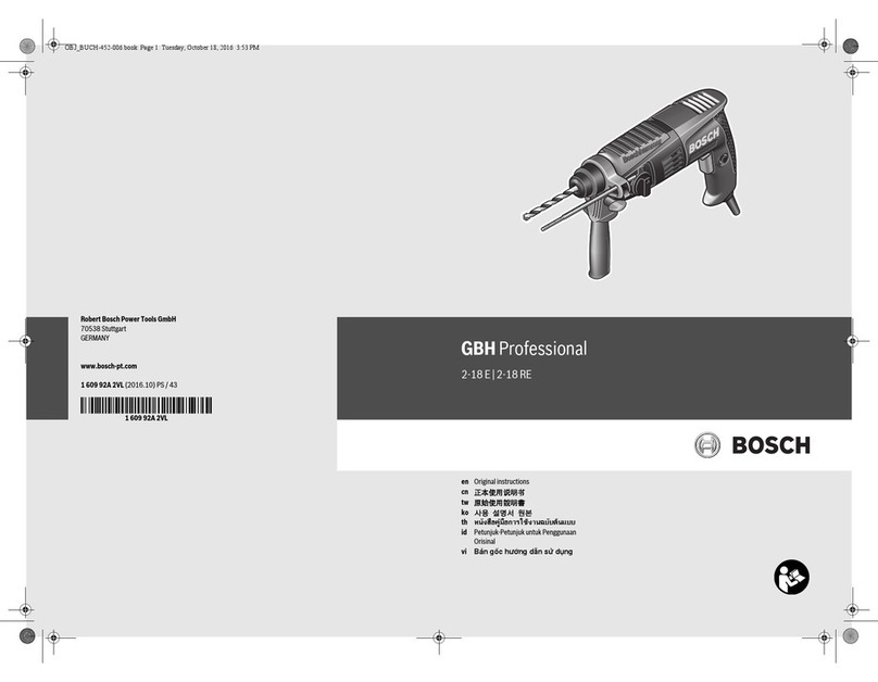Bosch GBH 2-18 E Professional User manual