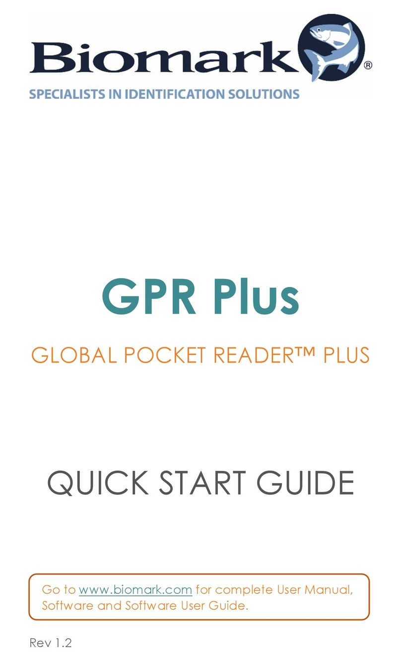 Biomark GLOBAL POCKET READER PLUS User manual
