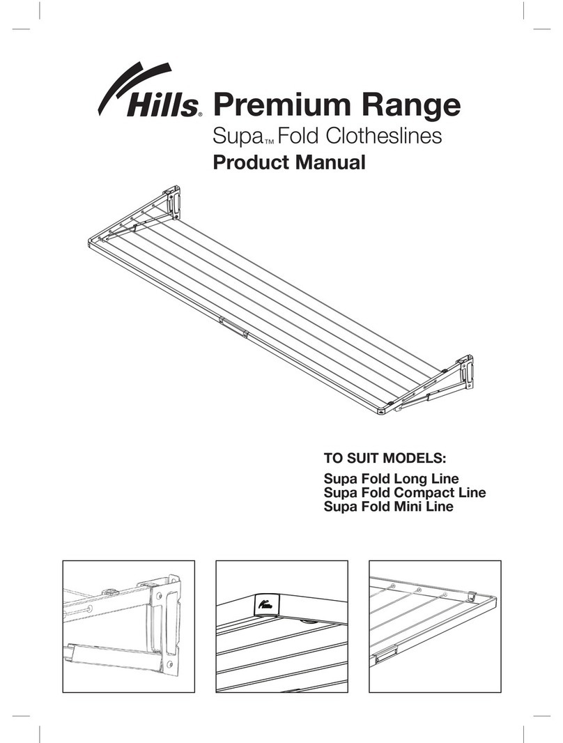 Hills Premium Supa Fold Long Line product manual
