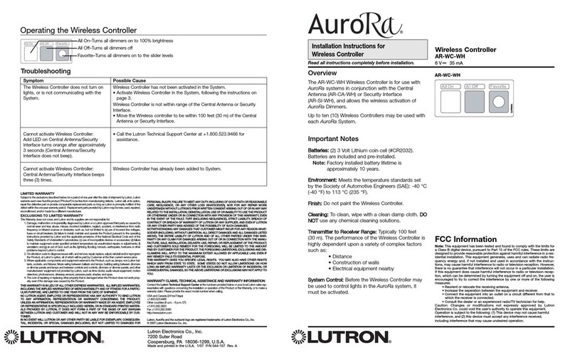 Aurora AR-WC-WH installation instructions