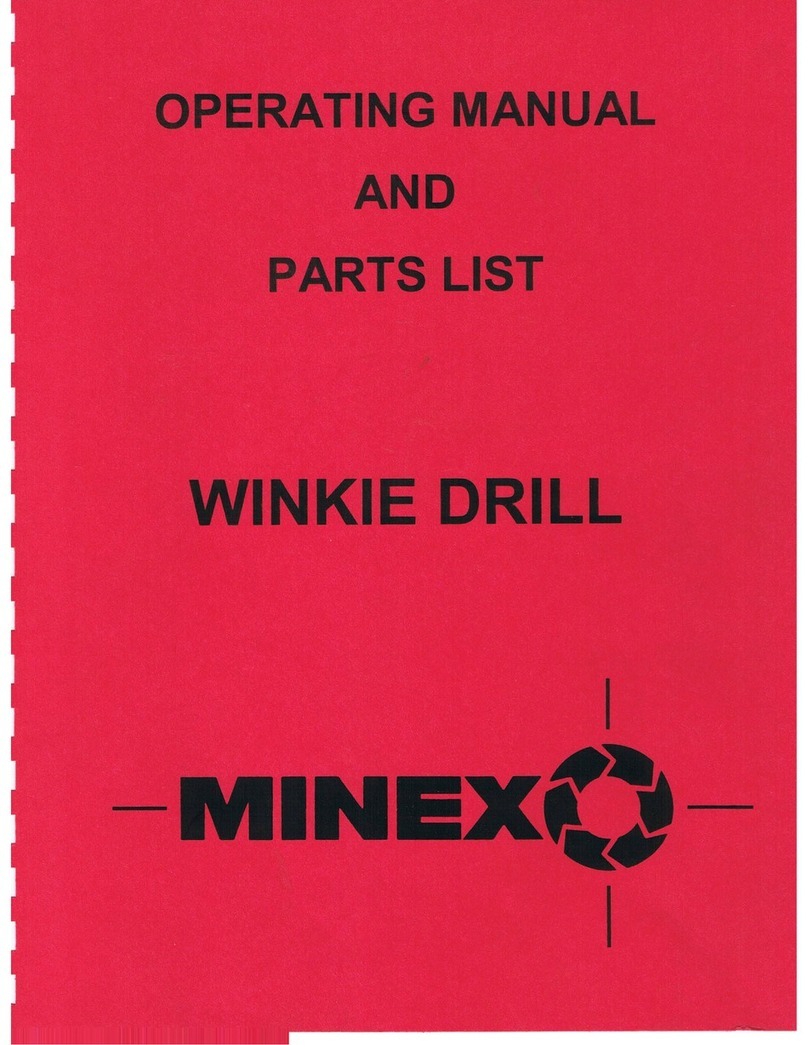 MINEX GW-15 Operating manual and parts list