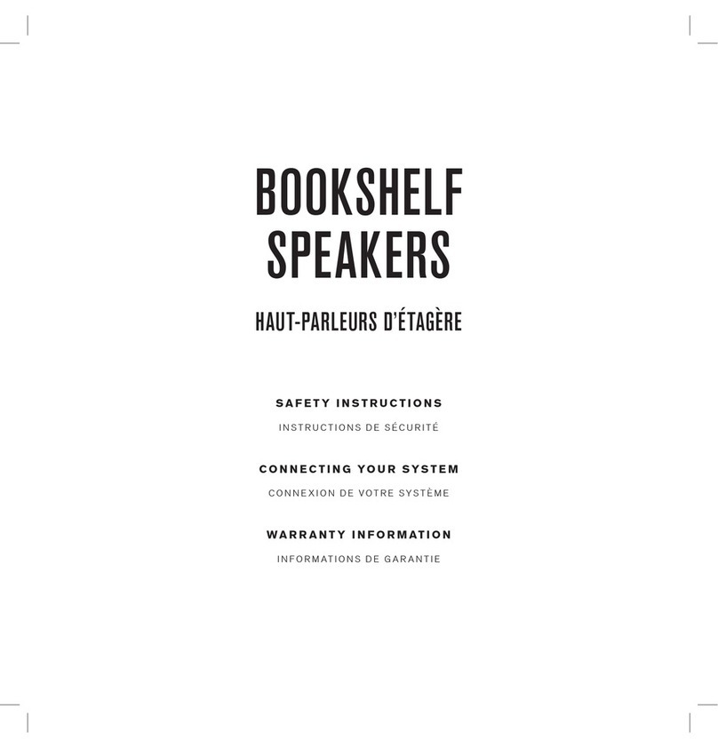 SHINOLA Bookshelf Speakers Installation instructions