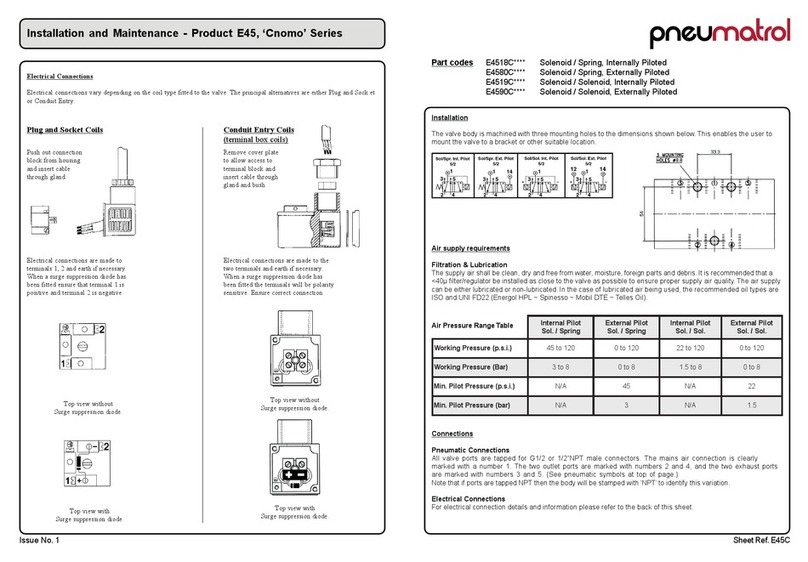 Pneumatrol E4518C Series manual