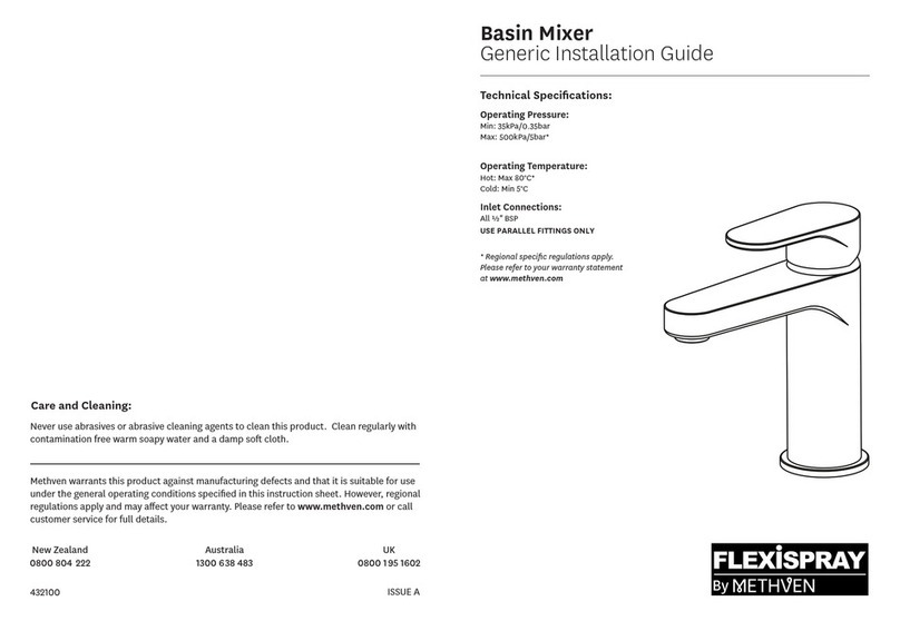 METHVEN Flexispray installation guide