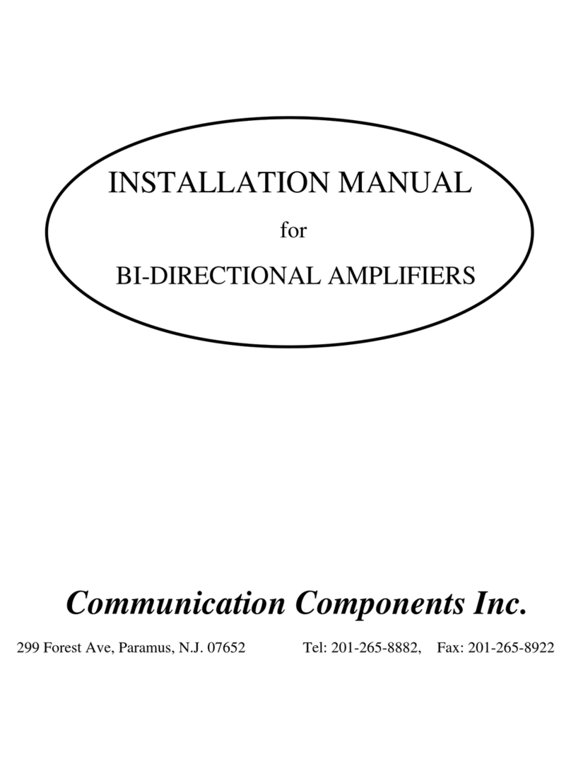 Communication Components BDA-1819-60 User manual