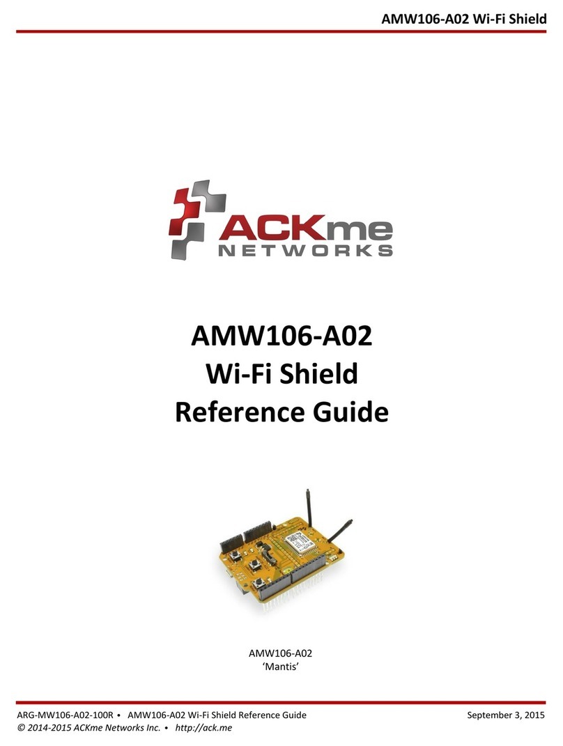 ACKme Networks AMW106-A02 reference guide
