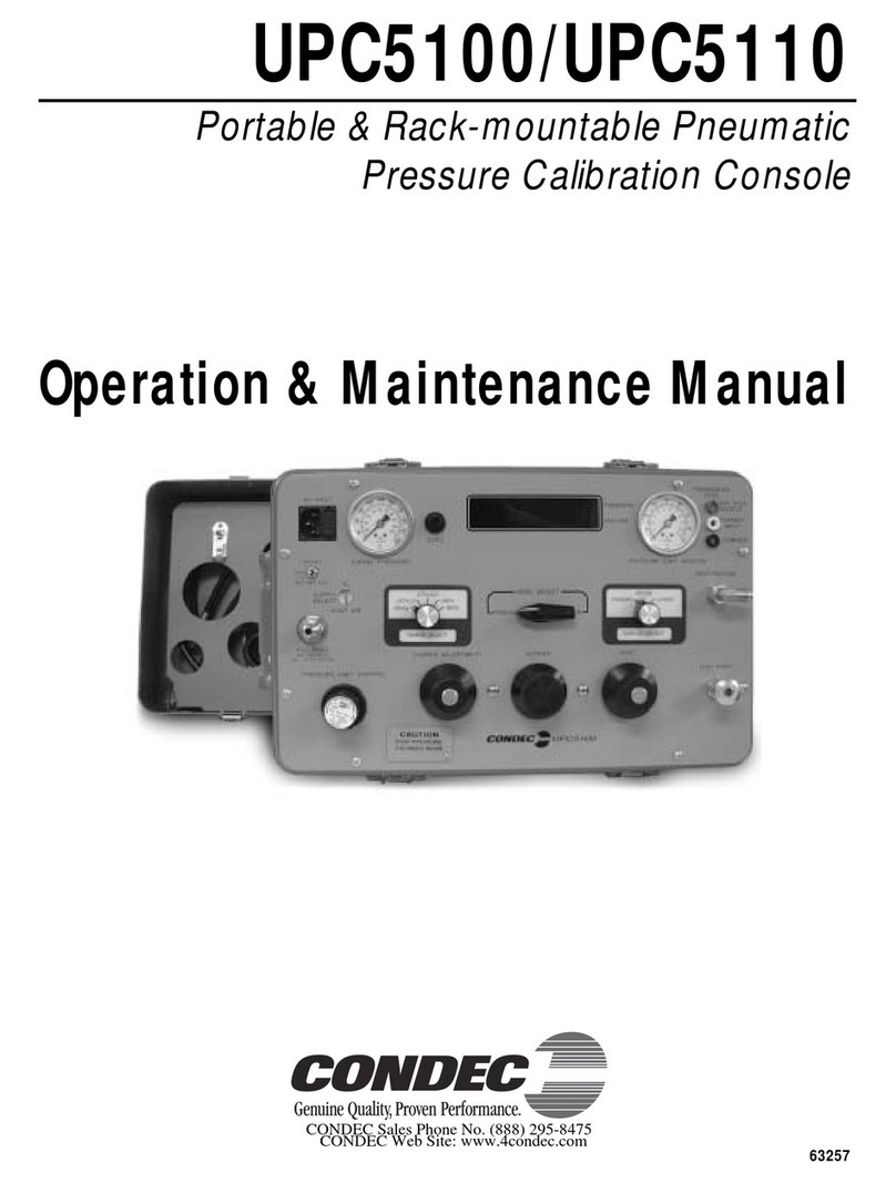 Condec UPC5100 Operation & maintenance manual