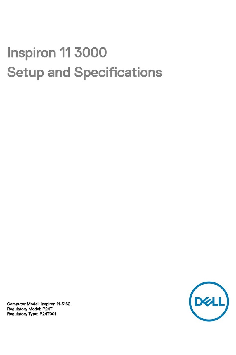 Dell Inspiron 11 3000 Series Setup and specifications