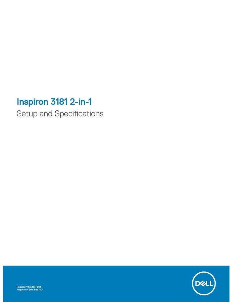 Dell Inspiron 3181 2-in-1 Setup and specifications