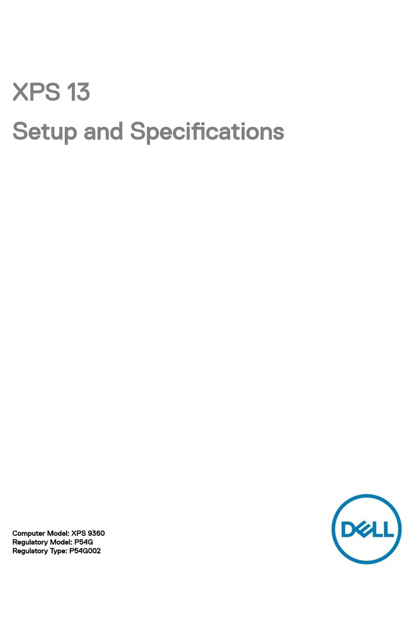 Dell XPS 13 Operation and maintenance manual