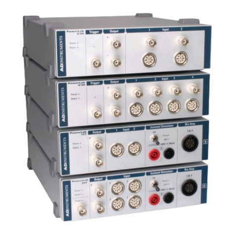 ADInstruments PowerLab Teaching series User manual