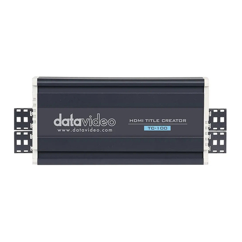 Data Video TC-100 instruction manual