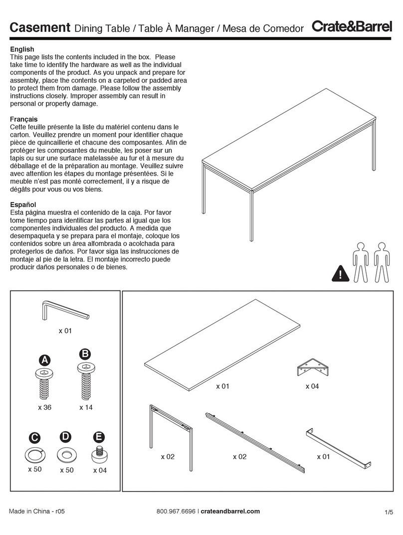 Crate&Barrel Casement User manual