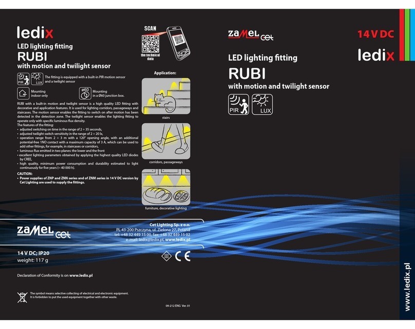 Ledix RUBI Installation and operation manual