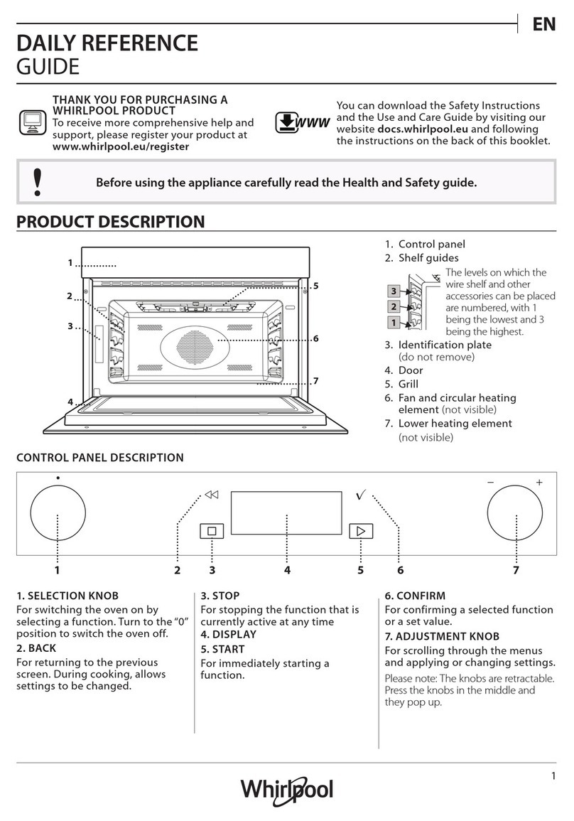 Whirlpool W6-ME550 Daily reference guide