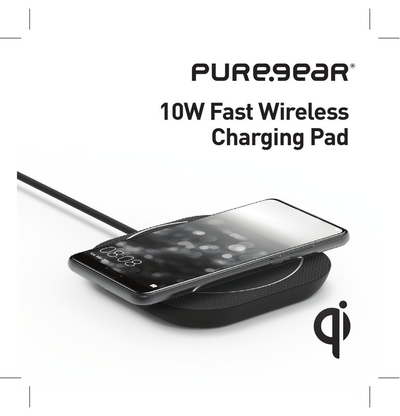 PUREGEAR 10W Fast Wireless Charging Pad manual
