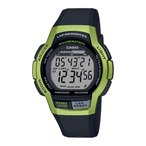 Casio QW-3468 User manual