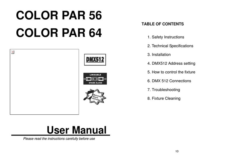 PRO Light COLOR PAR 56 user manual