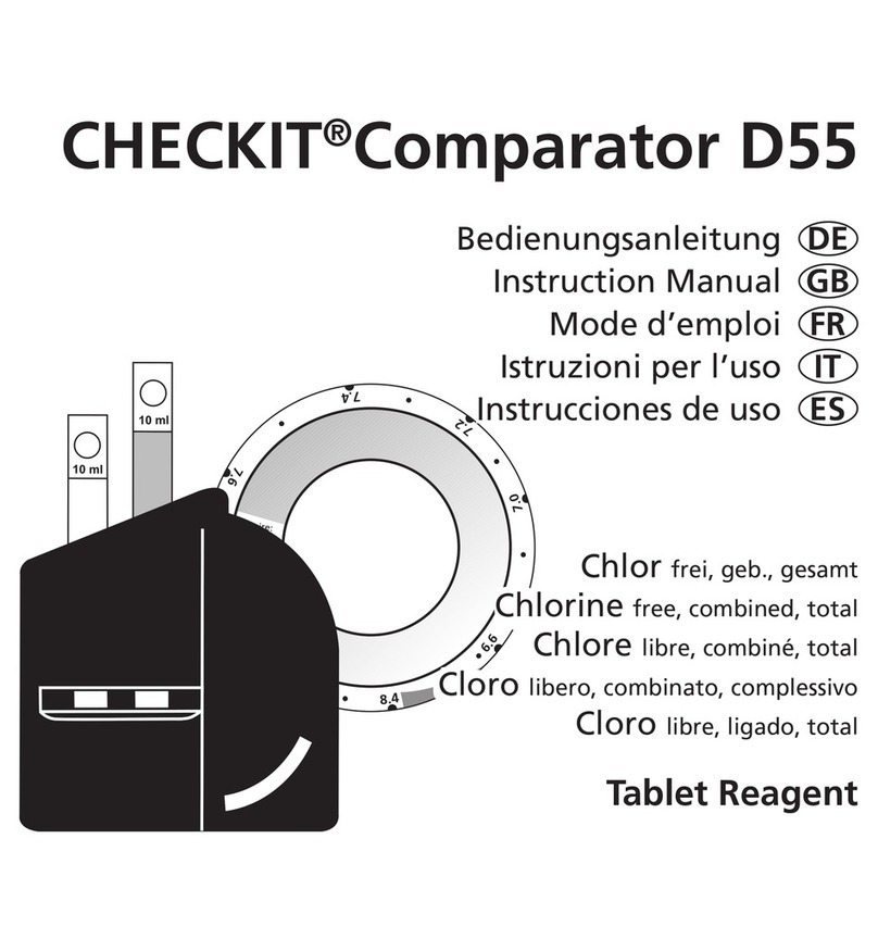 Aqualytic CHECKIT Comparator D55 User manual