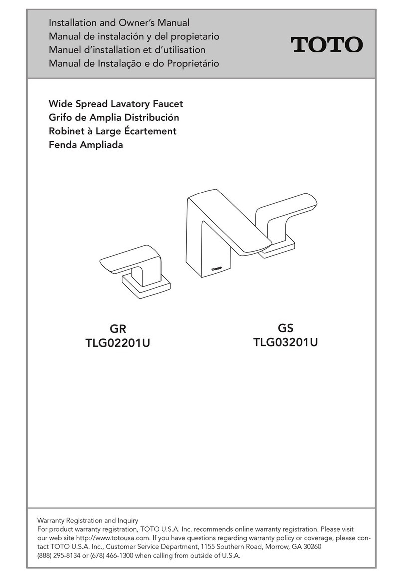 Toto GR TLG02201U Installation and owner's manual Toto GR TLG02201U Installation and owner's manual