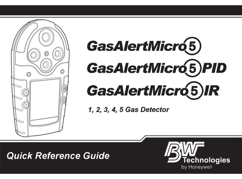 BW Technologies GasAlertMicro 5 Quick reference guide