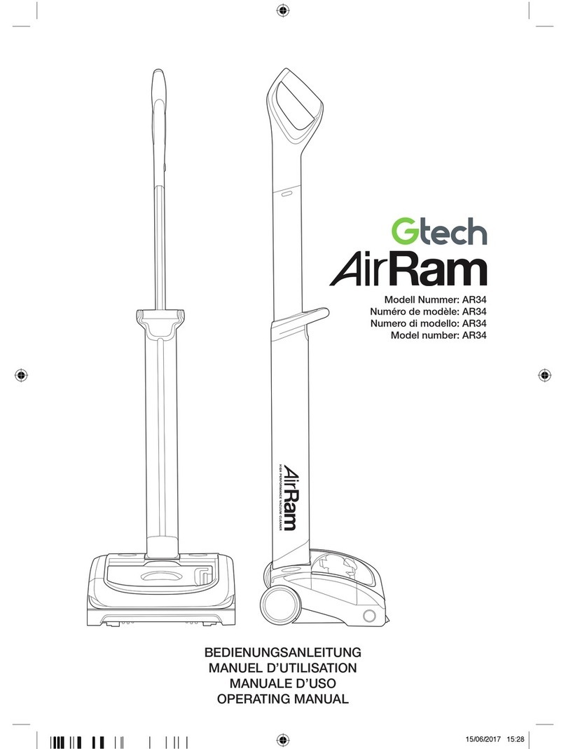 Gtech AirRam AR34 User manual