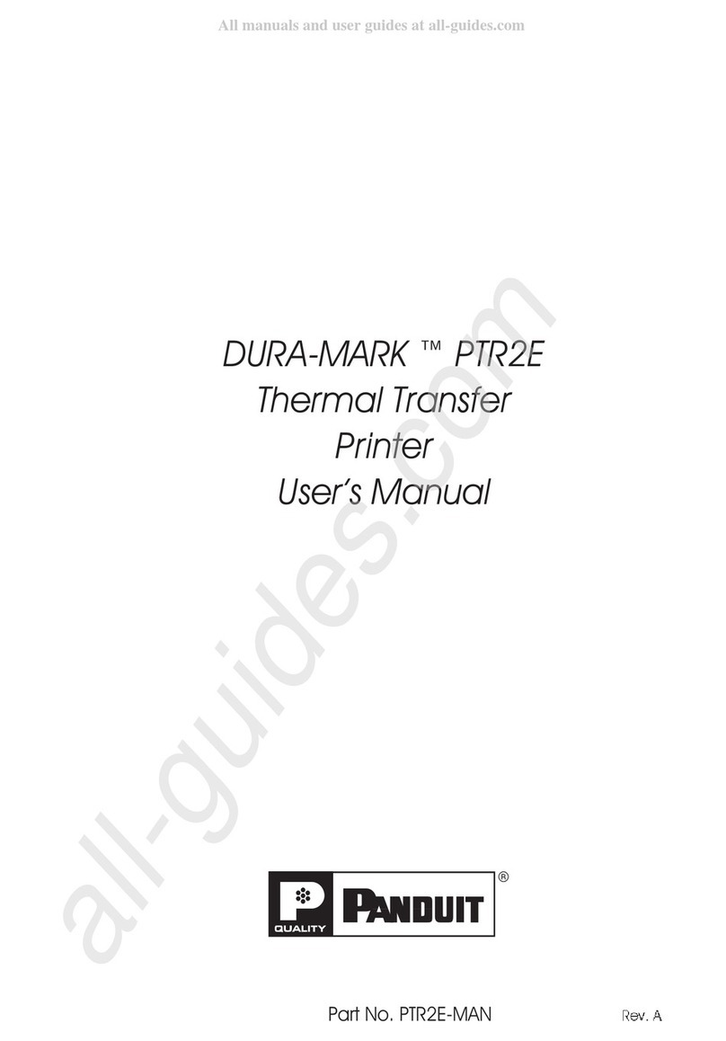 Panduit DURA-MARK PTR2E User manual