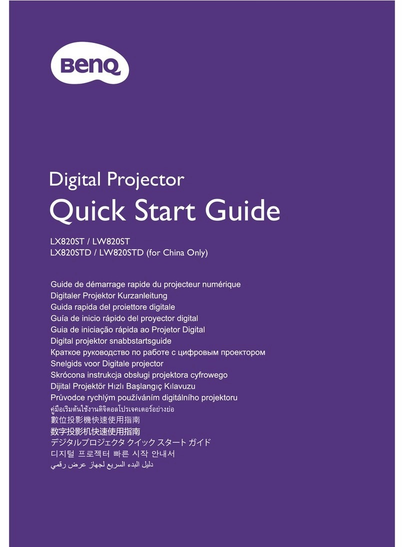 BenQ LX820ST quick start guide