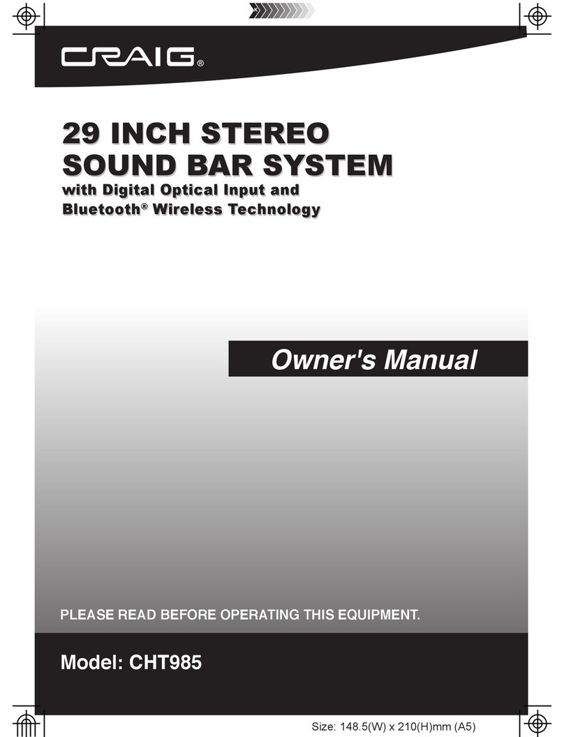 Craig CHT985 owner's manual