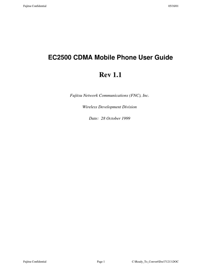 Fujitsu EC2500 User manual