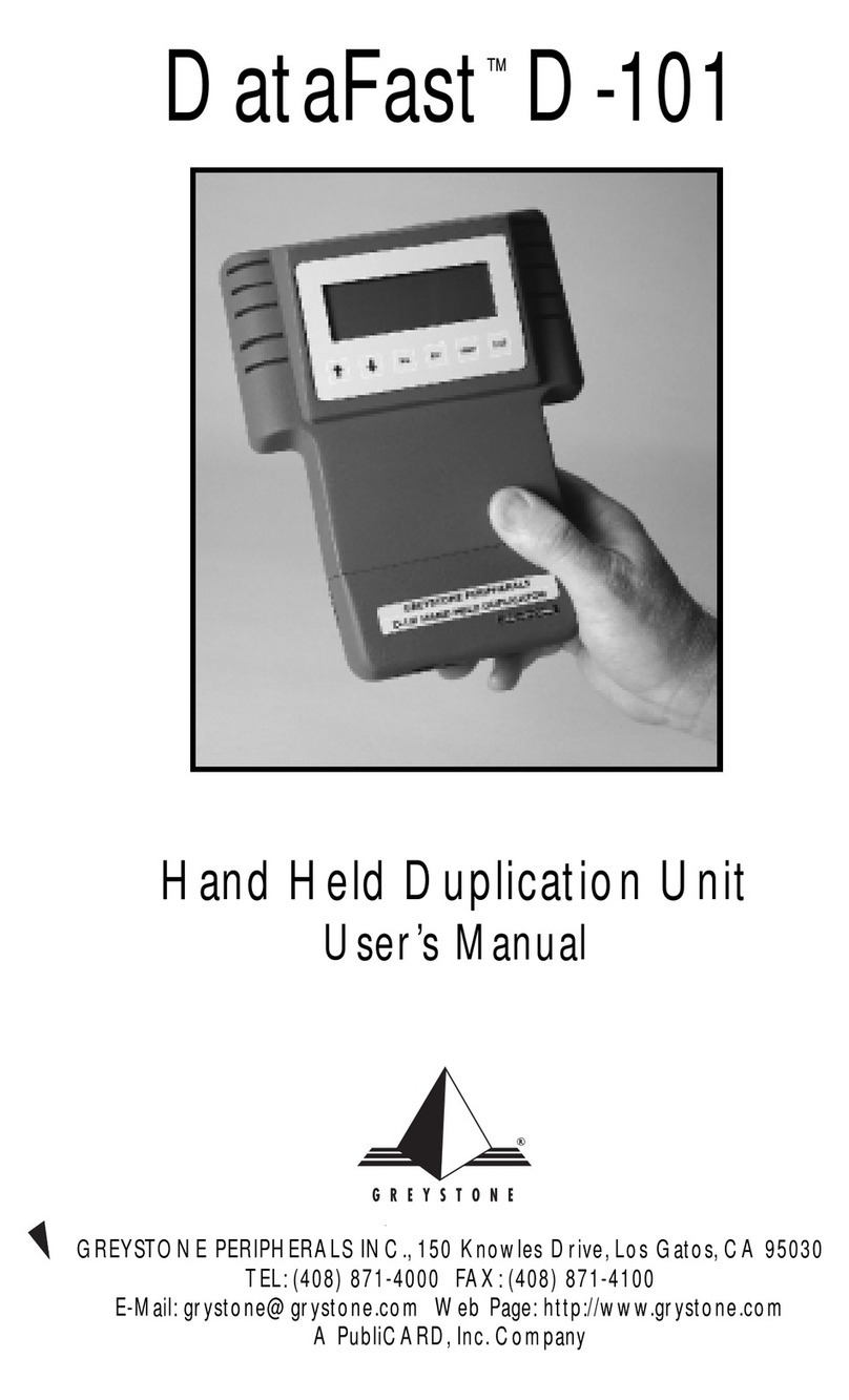 Greystone DataFast D-101 user manual