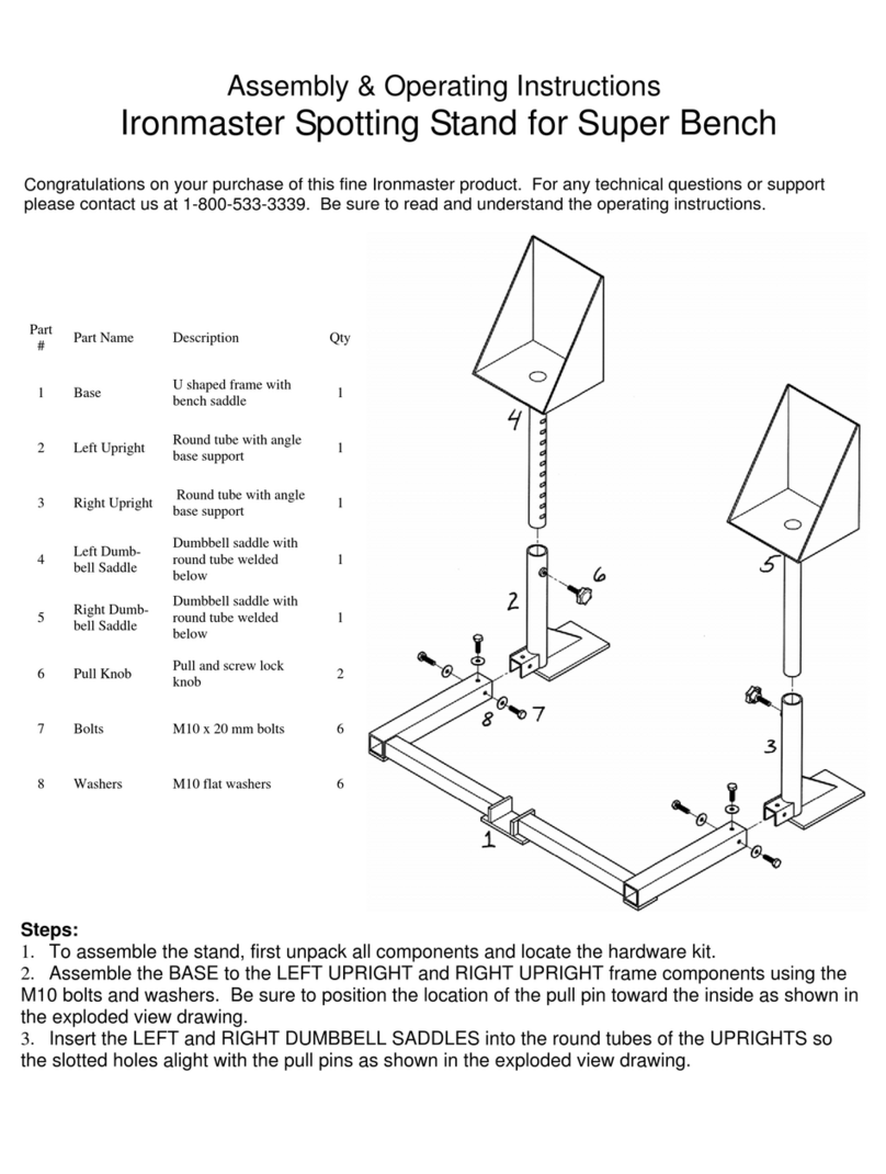 Ironmaster Spotting Stand operating instructions Ironmaster Spotting Stand operating instructions