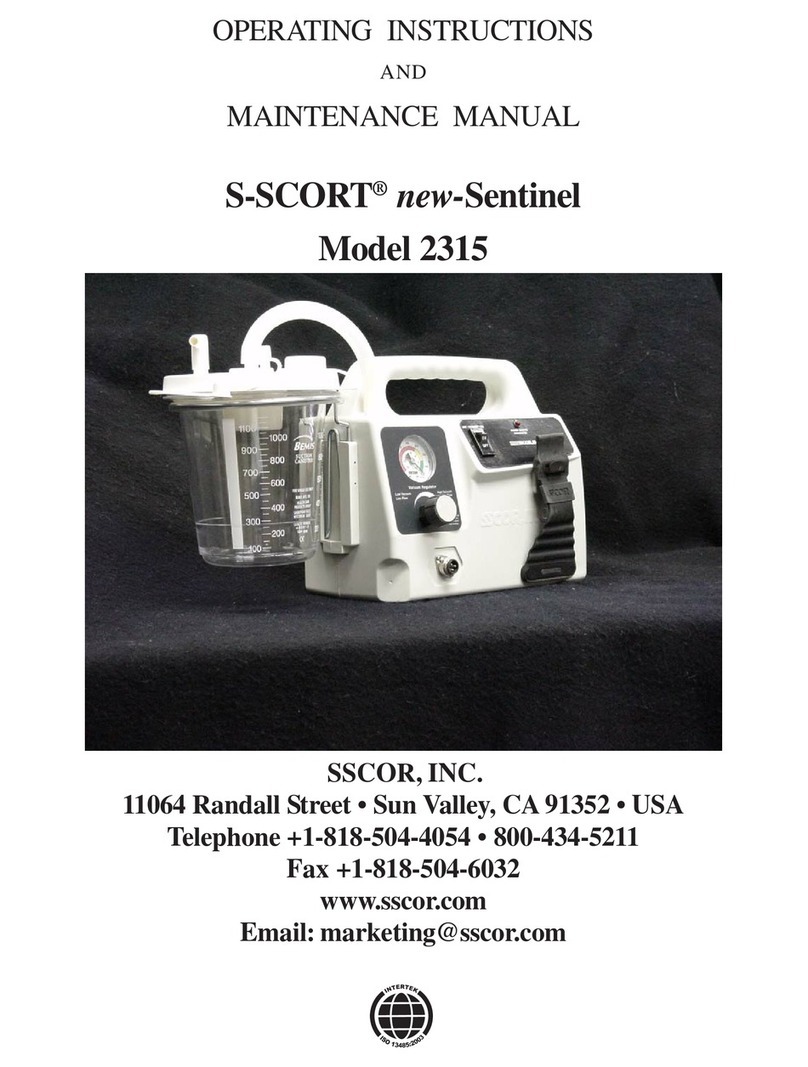 SSCOR S-SCORT new-Sentinel 2315 OPERATING INSTRUCTIONS AND MAINTENANCE MANUAL
