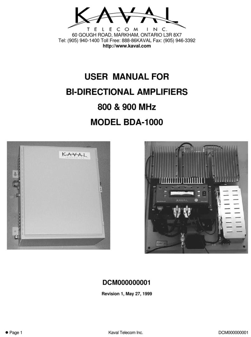 Kaval BDA-1000 user manual