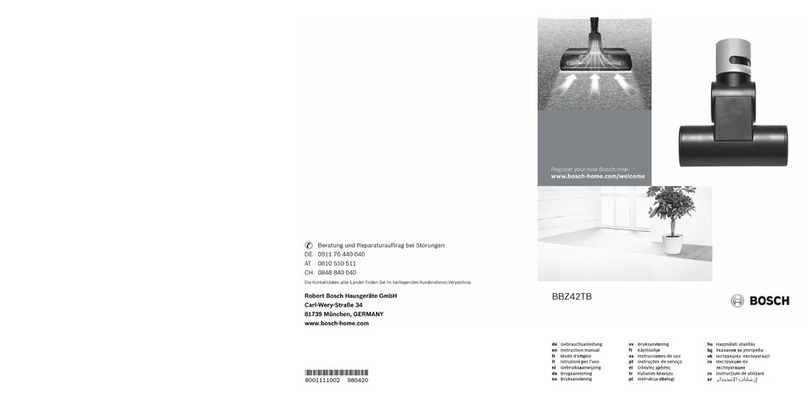 Bosch BBZ42TB instruction manual