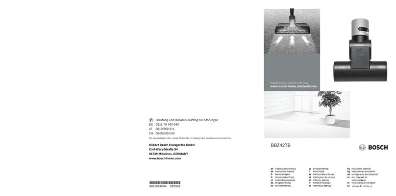 Bosch BBZ42TB User manual