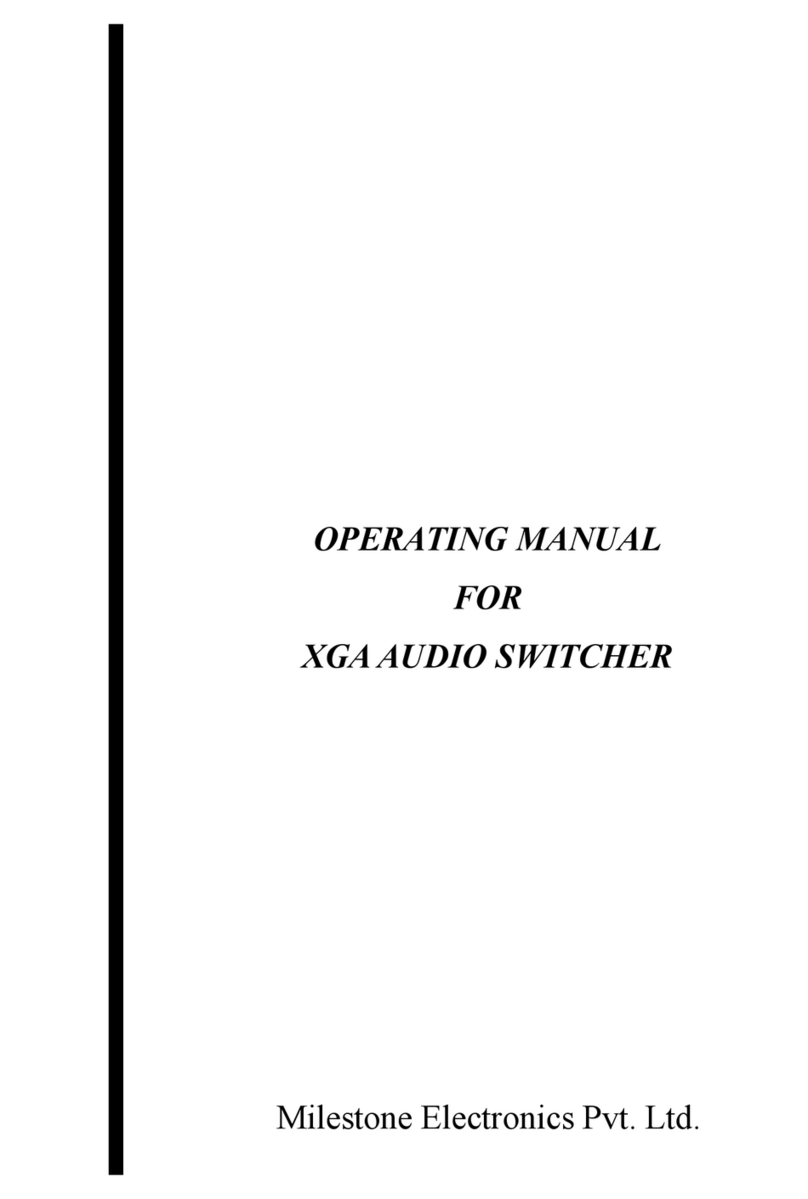 Milestone ML 201 XGA operating manual