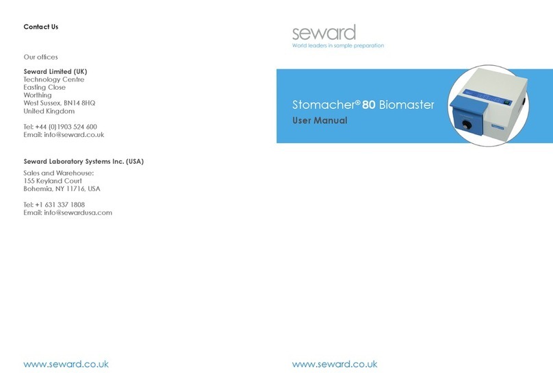 seward Stomacher 80 Biomaster User manual
