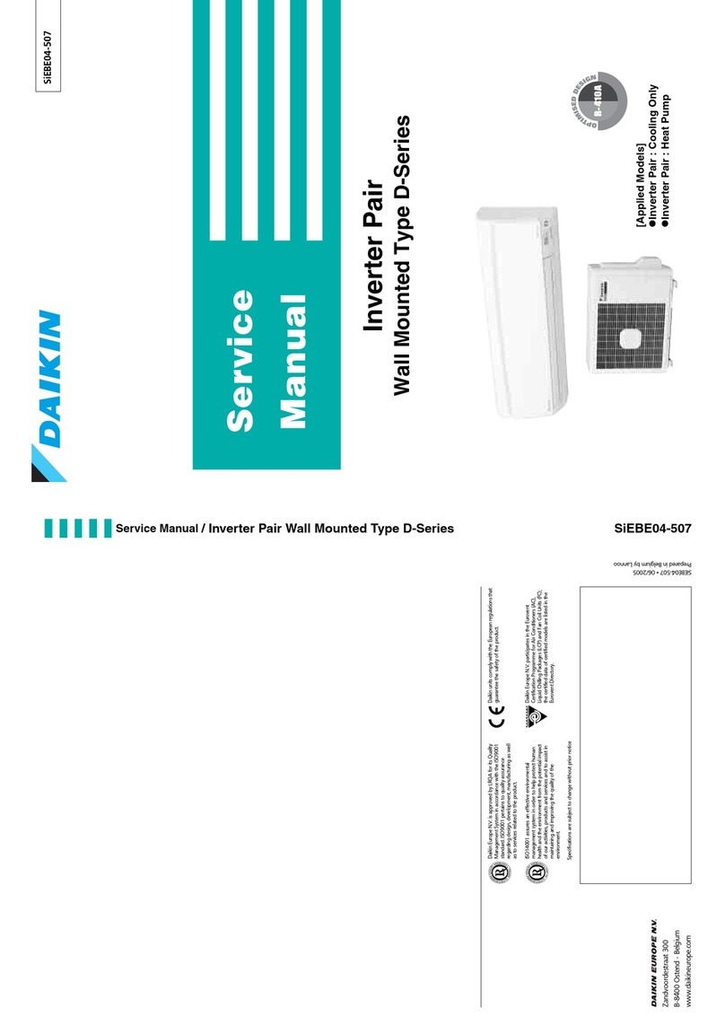 Daikin D-Series User manual