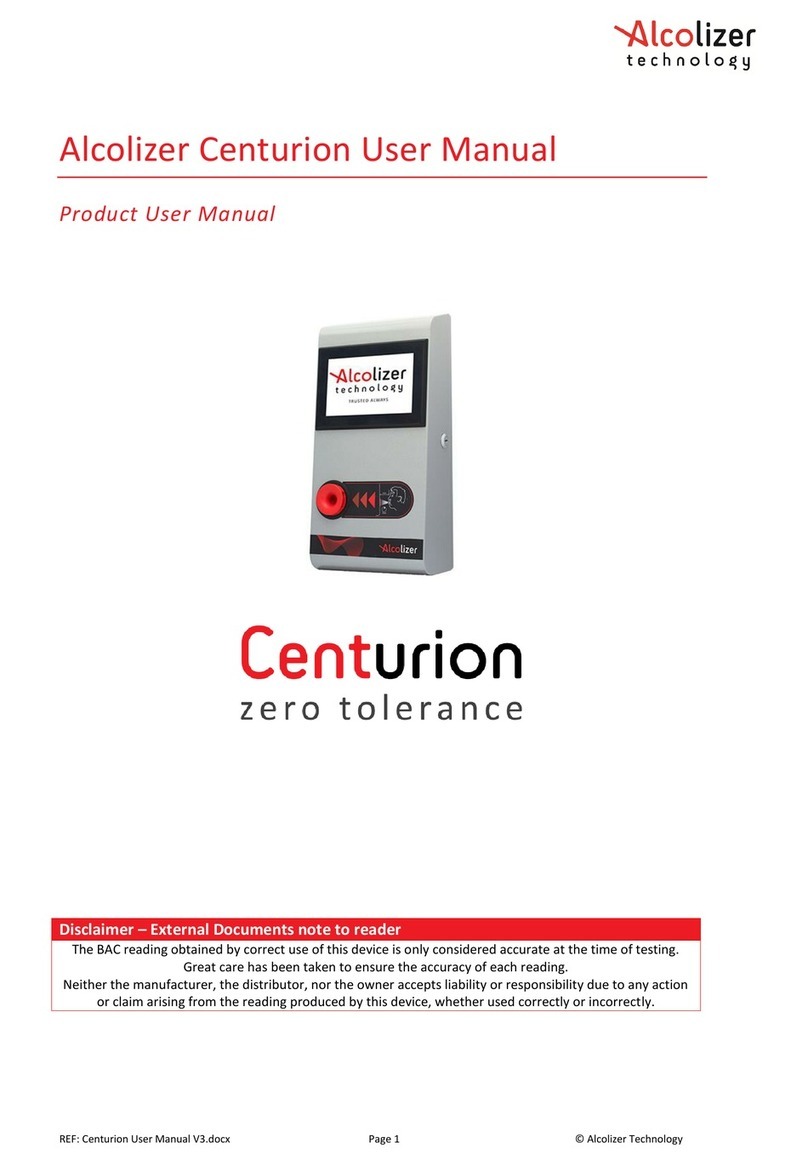 Alcolizer Centurion User manual