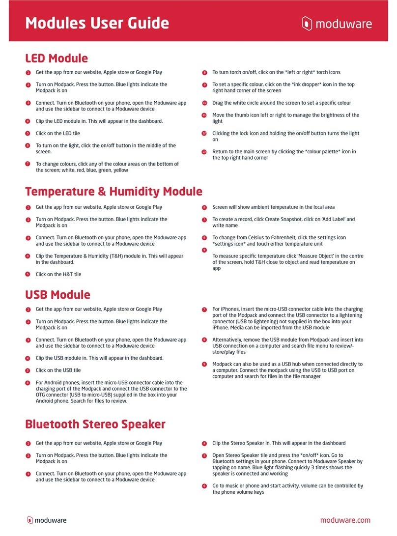 Moduware T&H module user guide