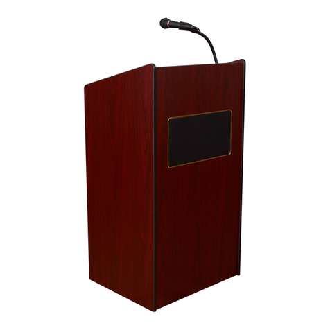 Oklahoma Sound Aristocrat Sound Floor Lectern User manual Oklahoma Sound Aristocrat Sound Floor Lectern User manual