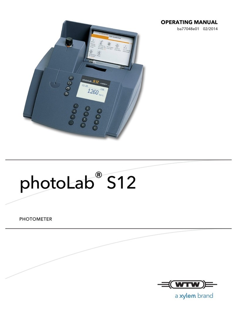 wtw photolab S12 User manual