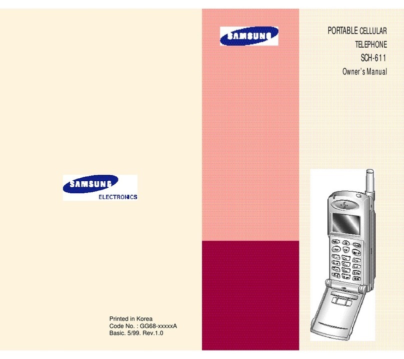 Samsung SCH-611 User manual Samsung SCH-611 User manual