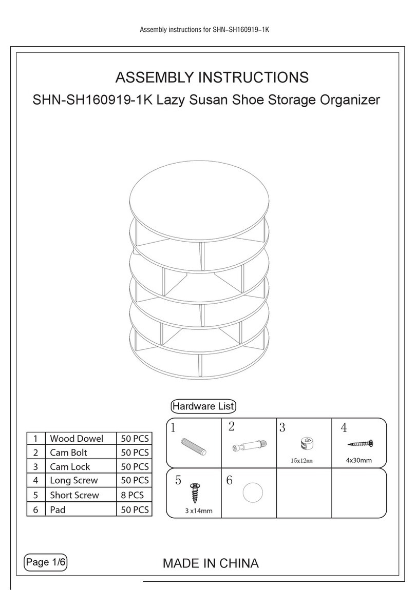 Kotula's SHN-SH160919-1K Lazy Susan Assembly instructions Kotula's SHN-SH160919-1K Lazy Susan Assembly instructions