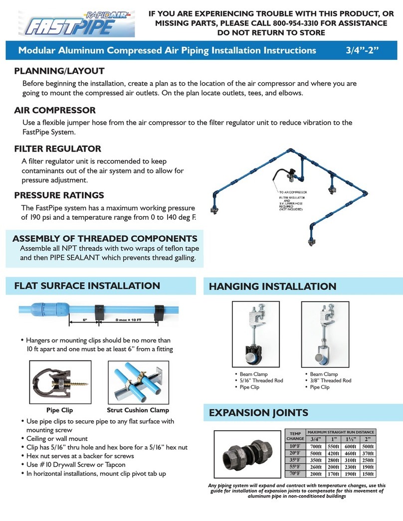 Rapid-Air FastPipe installation instructions