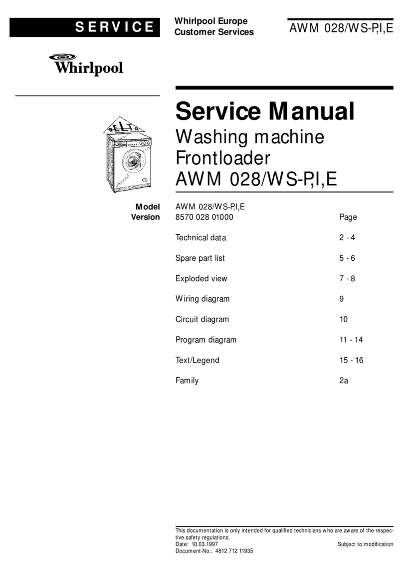 Whirlpool AWM 028 Service manual