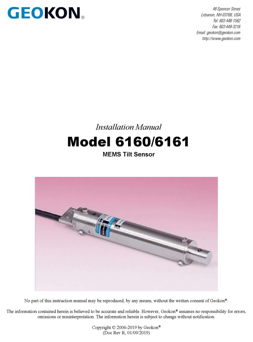 Geokon 6160 User manual Geokon 6160 User manual