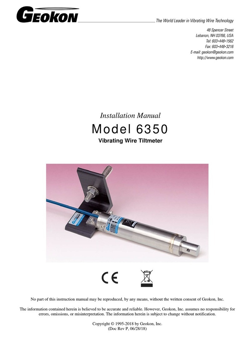 Geokon 6350 User manual